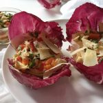 light chicken salad with roasted garlic