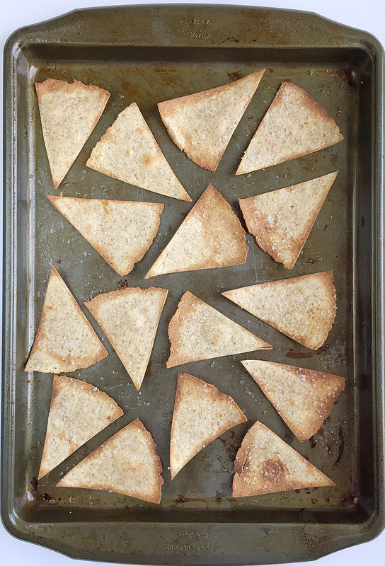 homemade baked tortilla chips