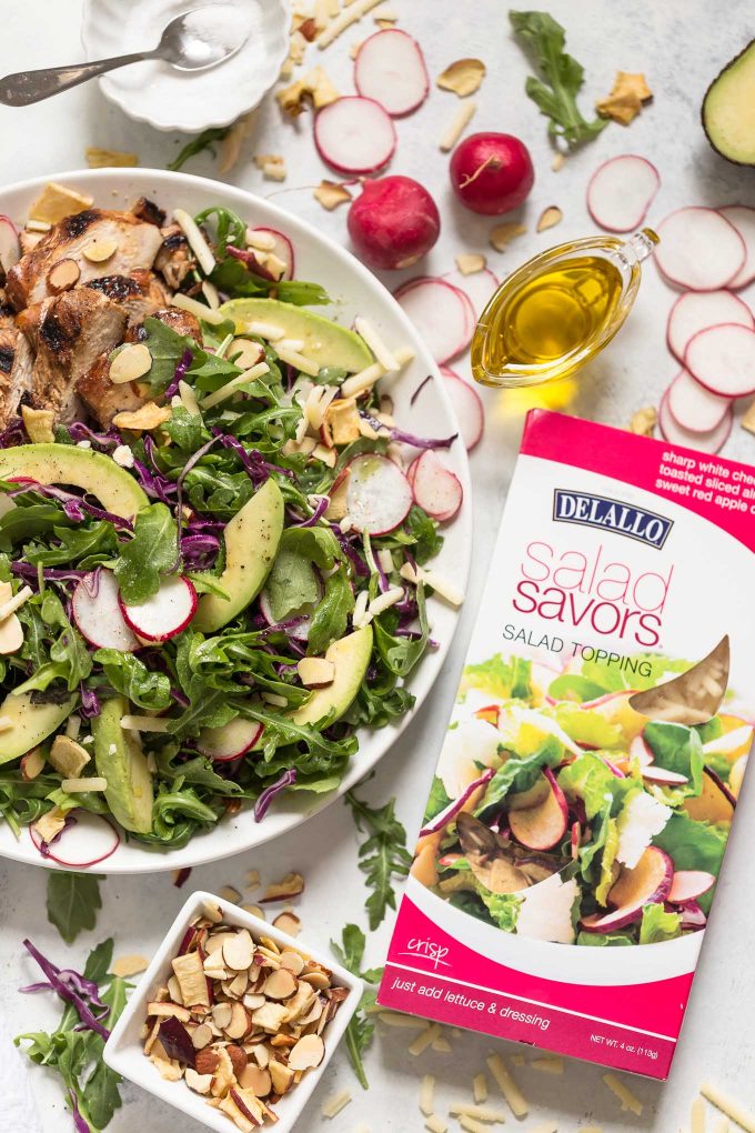 Balsamic Chicken Salad with Apples and White Cheddar