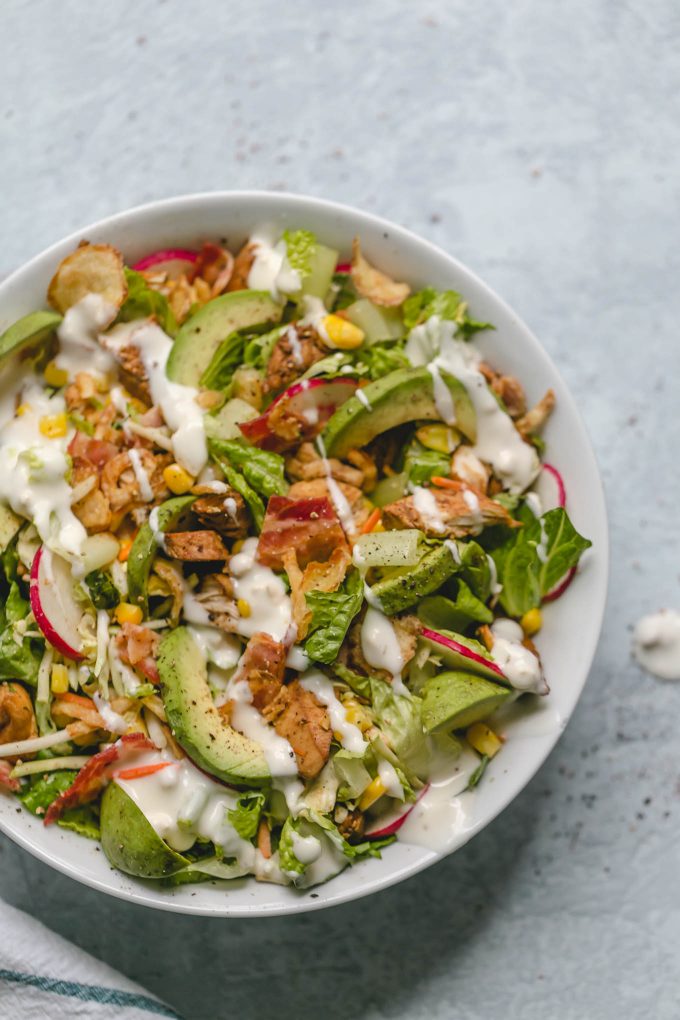 BBQ Chicken Bacon Ranch Salad