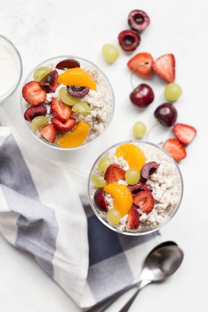 Creamy Farro Porridge with Fresh Fruit