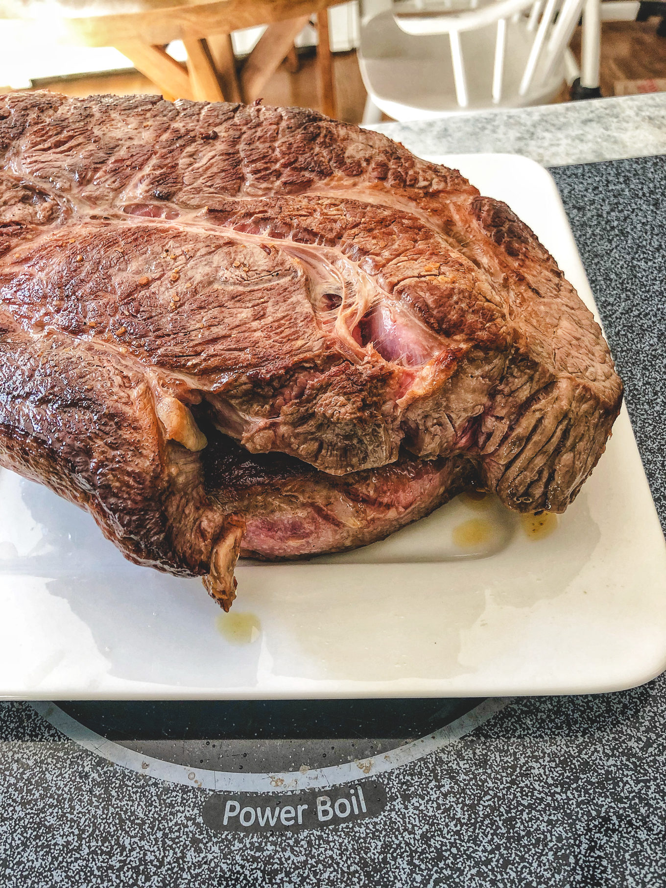 shot of chuck beef