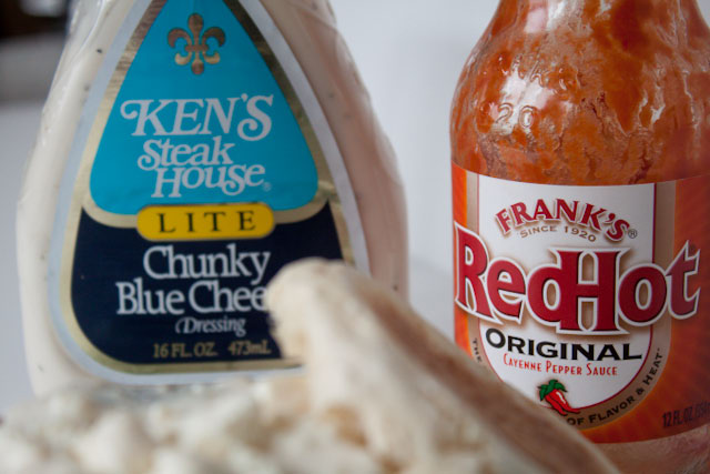 Buffalo Turkey Burgers with Blue Cheese Sauce