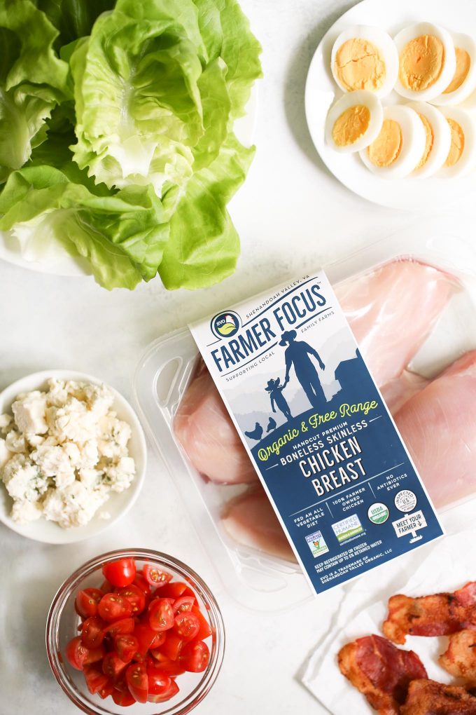 Chicken Cobb Lettuce Wraps