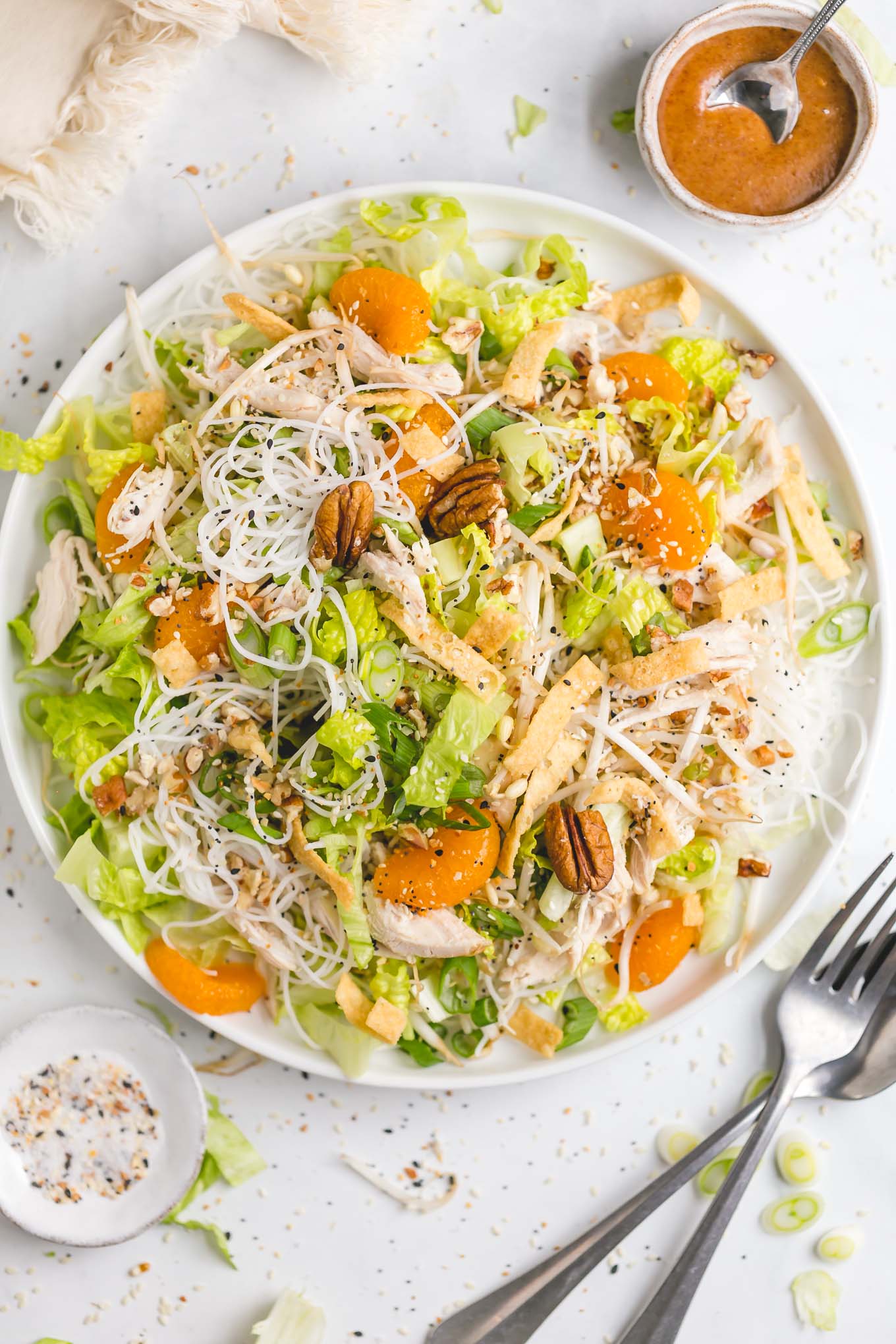 Chinese Chicken Salad with Pecans