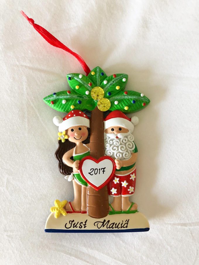 "Just Maui'ed" Christmas ornament
