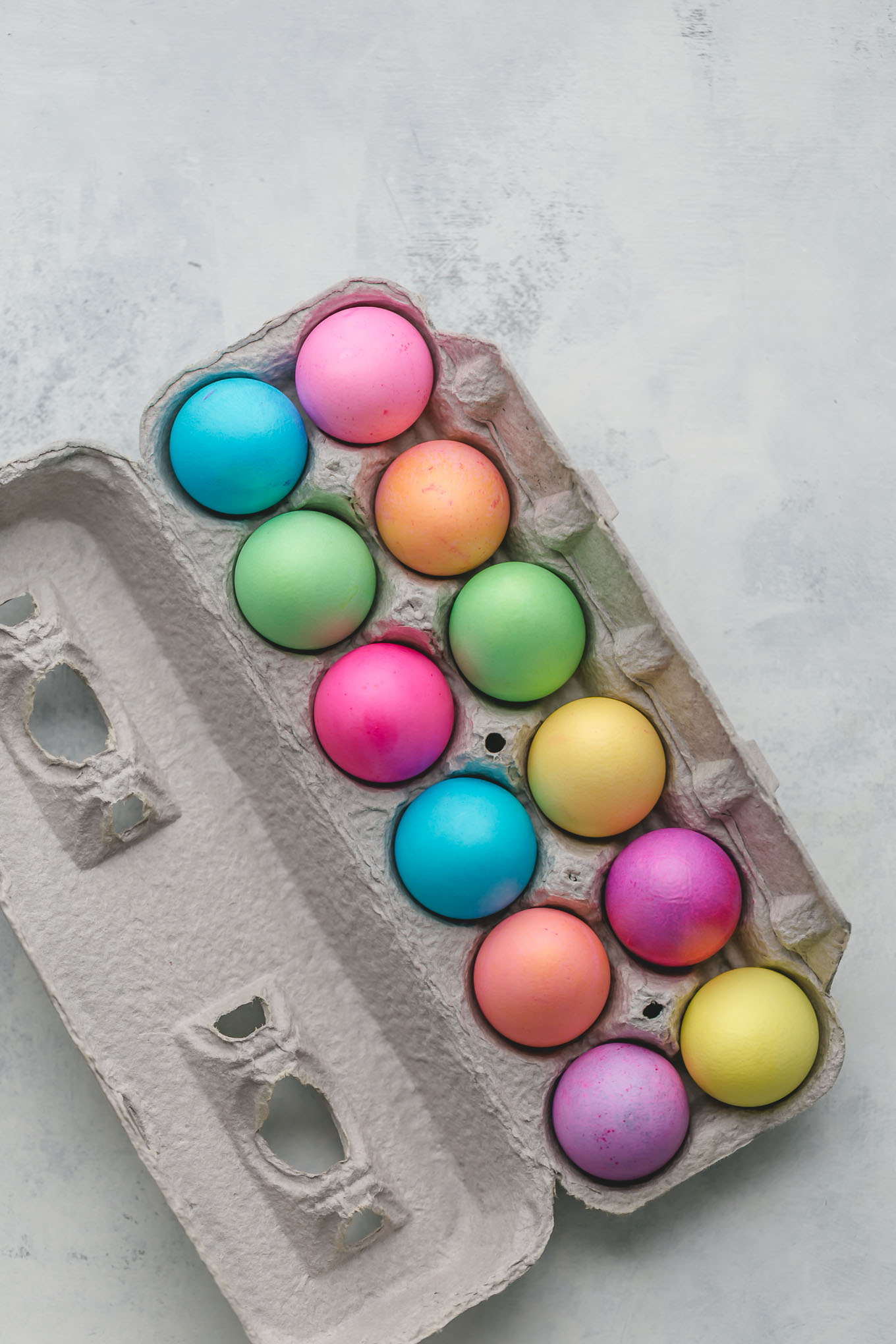 dyed easter eggs
