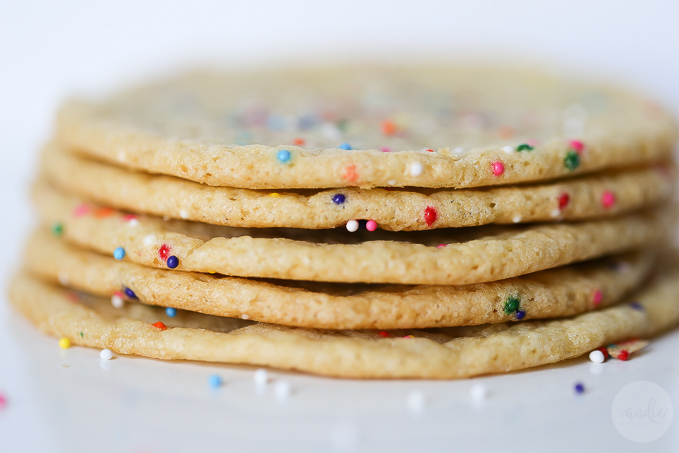Easy Slice and Bake Sugar Cookie Recipe! These are rich with vanilla flavor and have a buttery, chewy texture, too. Make the dough, wrap it in wax paper, and freeze! Now you have slice and bake cookies anytime. 77 calories per cookie!