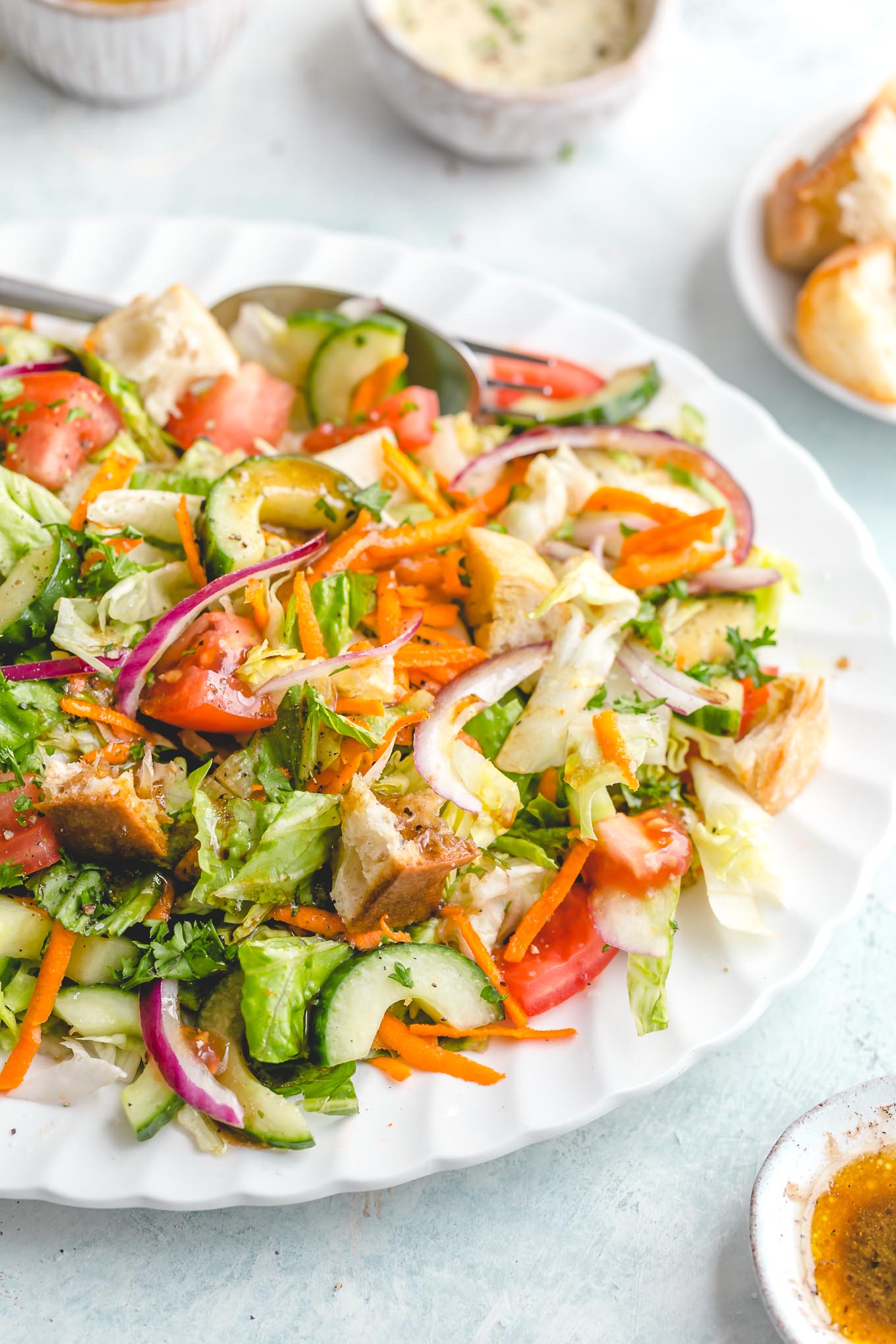 side salad with balsamic vinaigrette