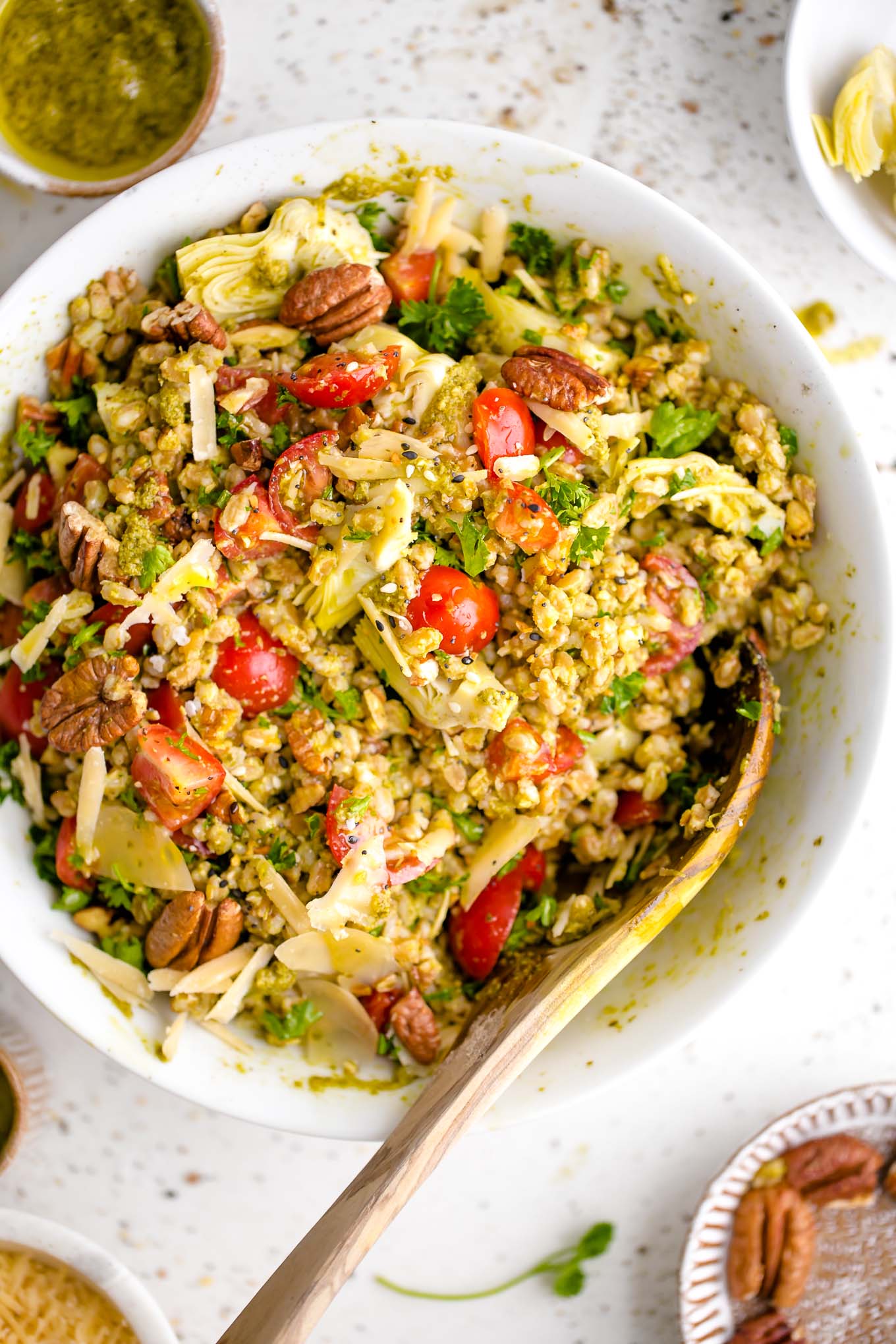 farro salad vegetarian