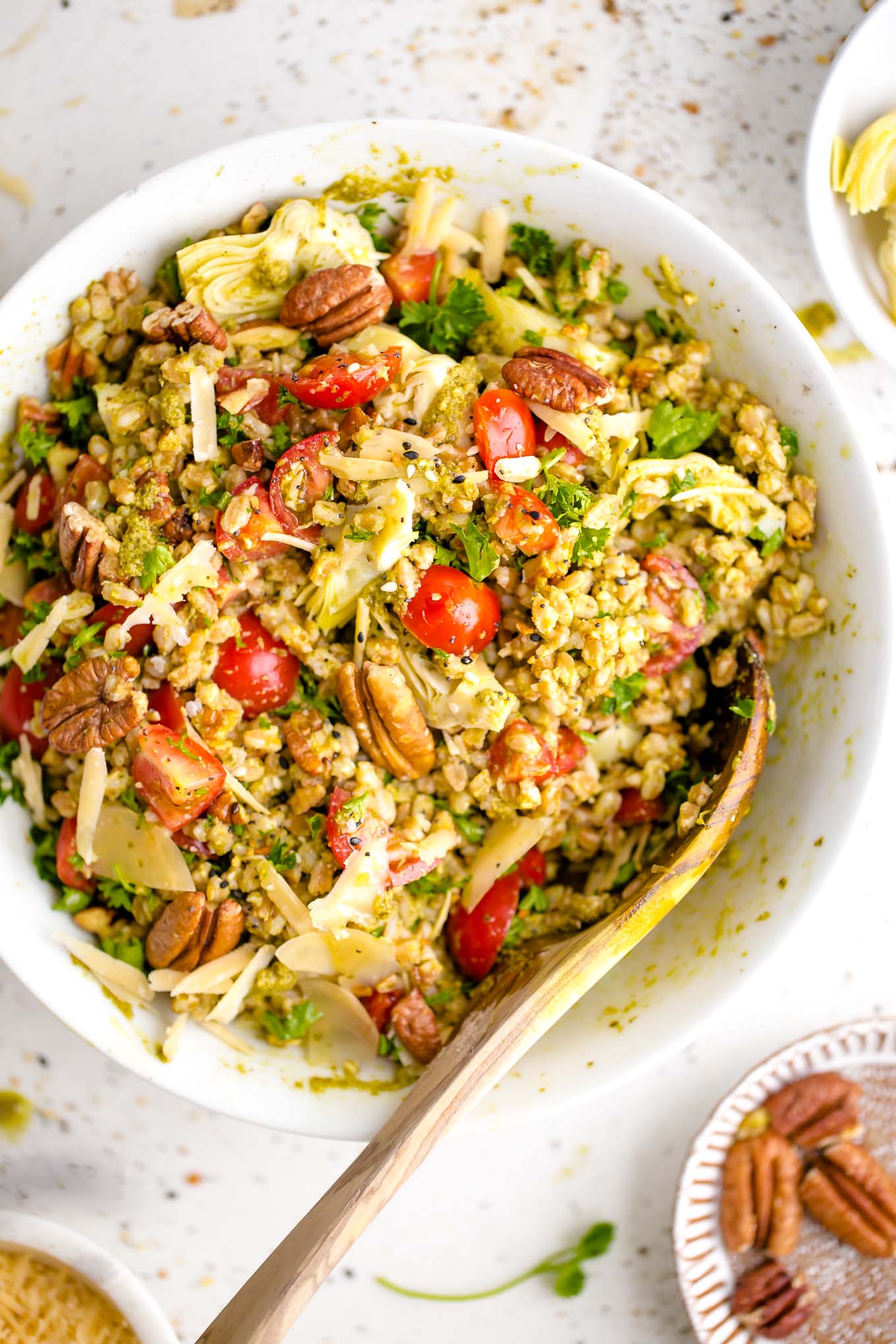 farro salad vegetarian