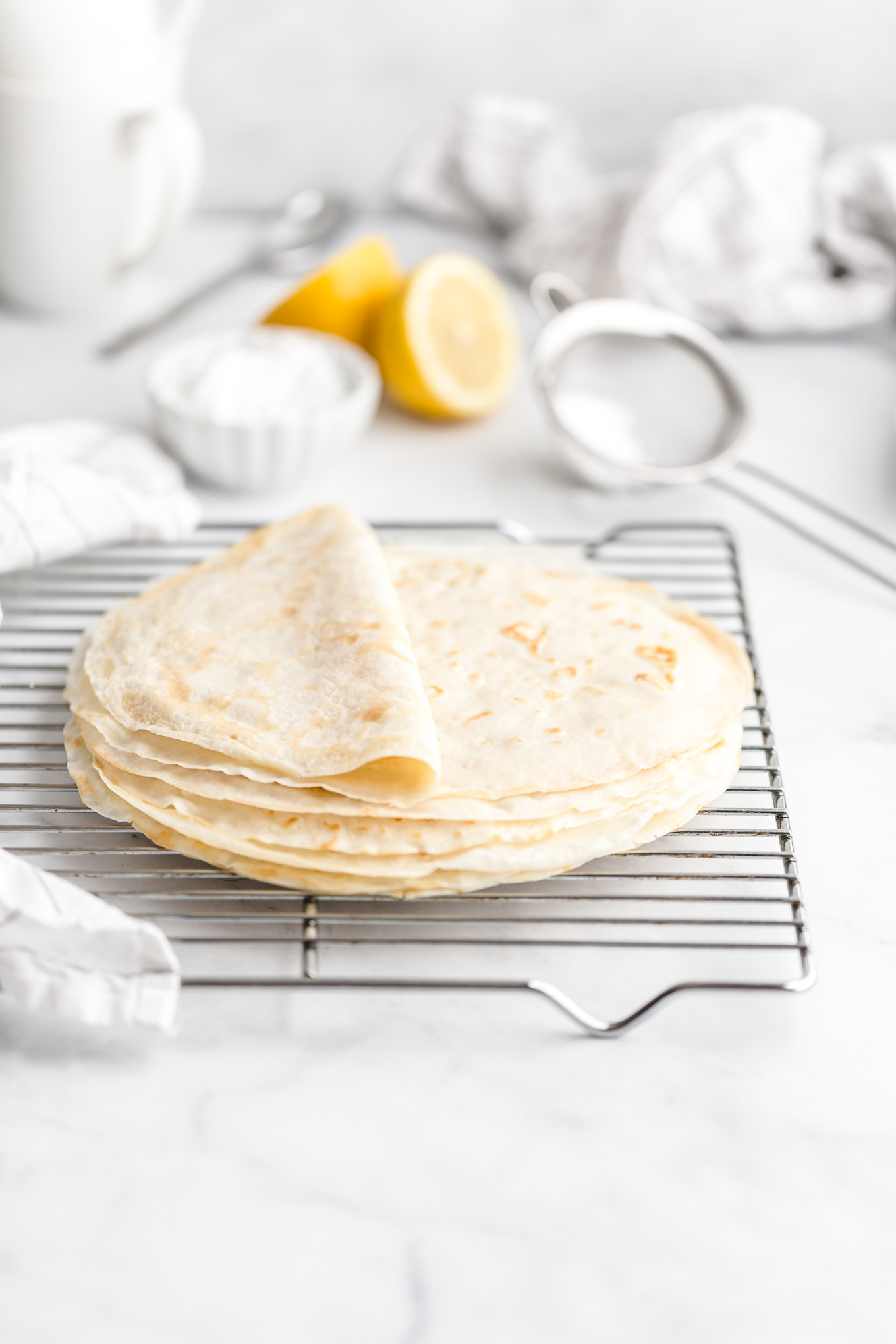 crepes before filling