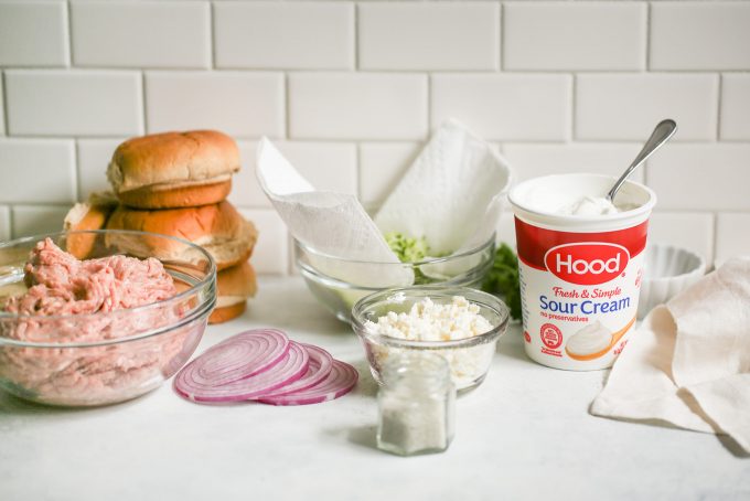Ingredients for the best turkey burgers