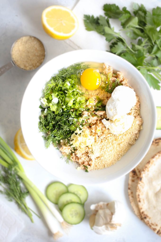 Herbed Salmon Pita Pockets