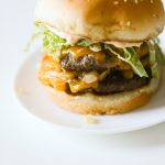 Homemade In N Out Burger Recipe! Here's a lighter and lower calorie take on In N Out's famous double double burgers, including their delicious secret sauce!