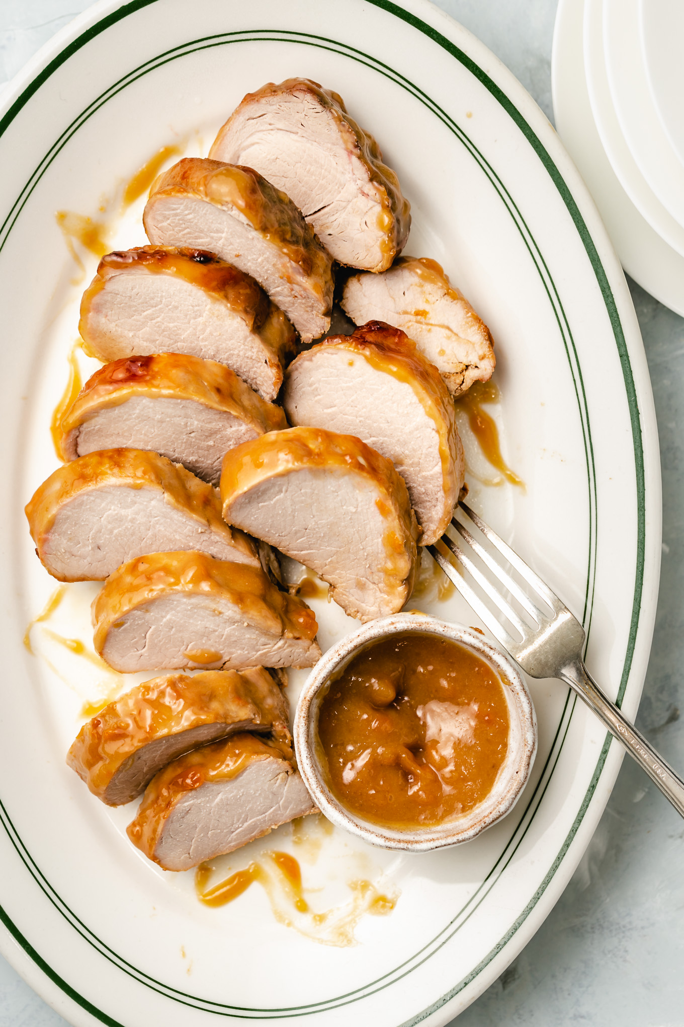 Pork Tenderloin with Honey, Dijon and Apricot Preserves