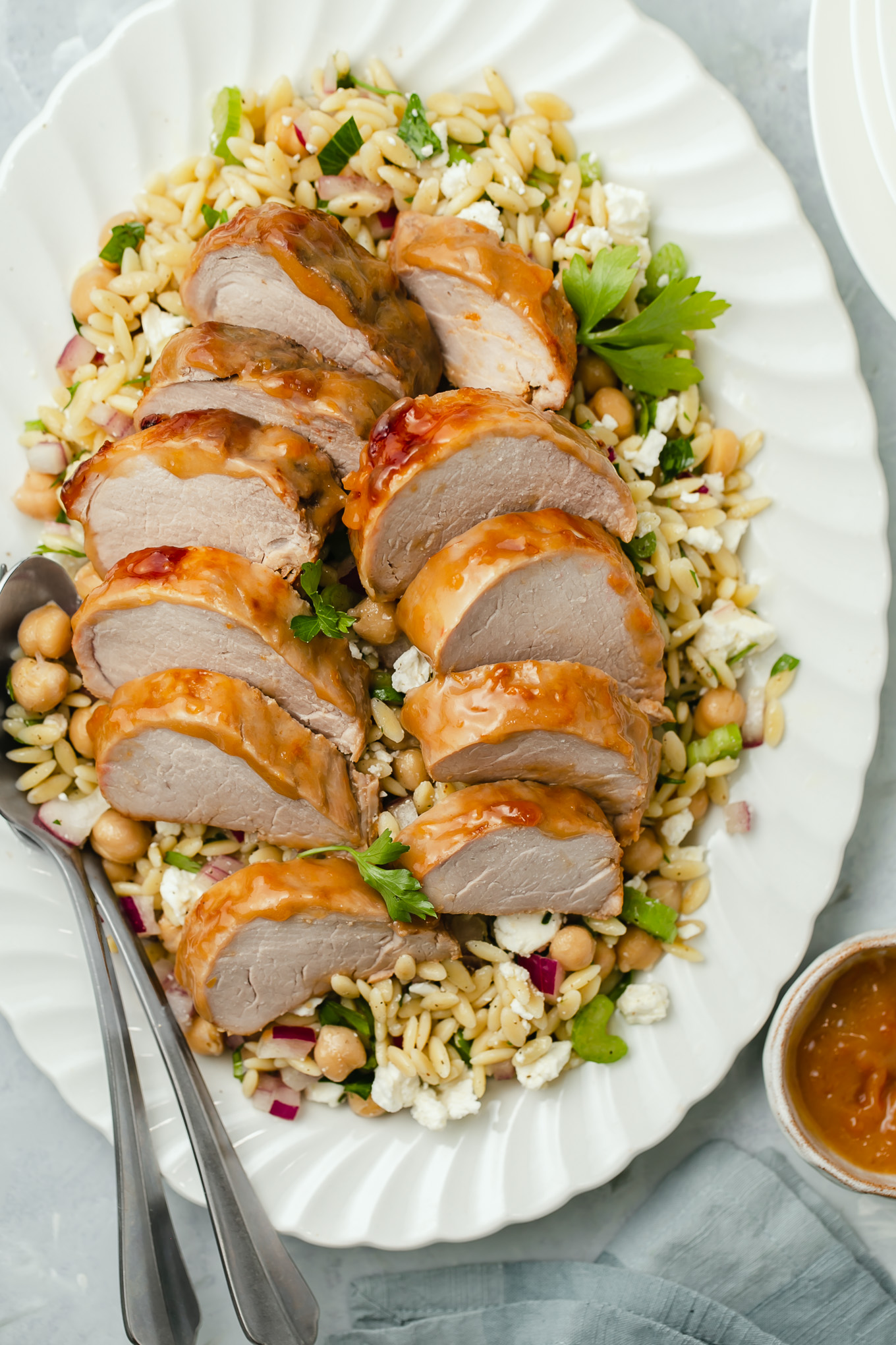 Pork Tenderloin with Honey, Dijon and Apricot Preserves