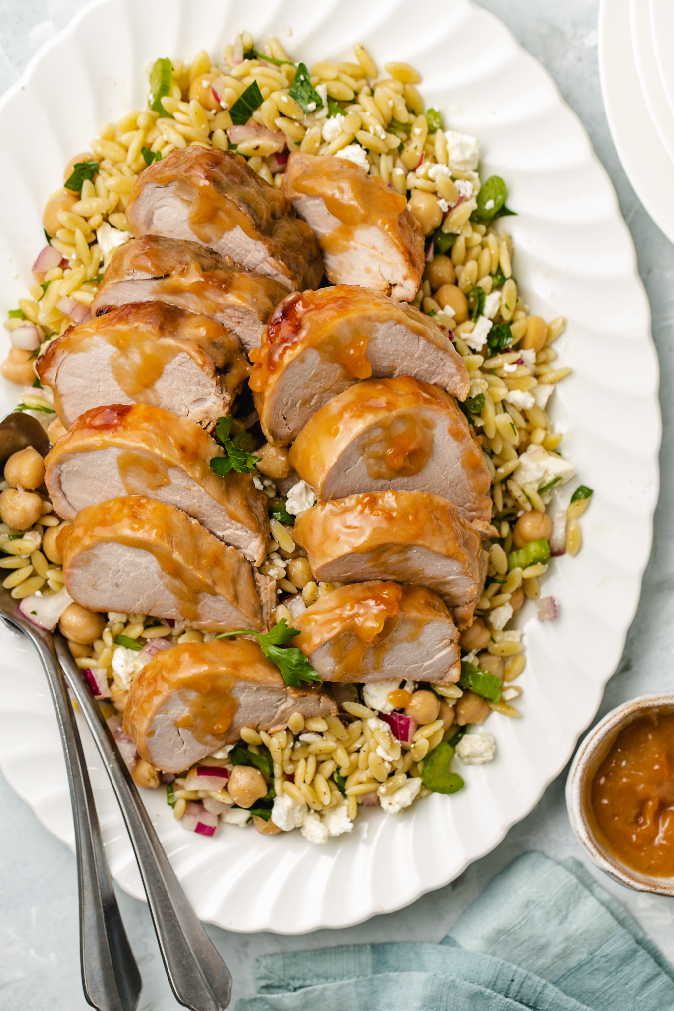 Pork Tenderloin with Honey, Dijon and Apricot Preserves