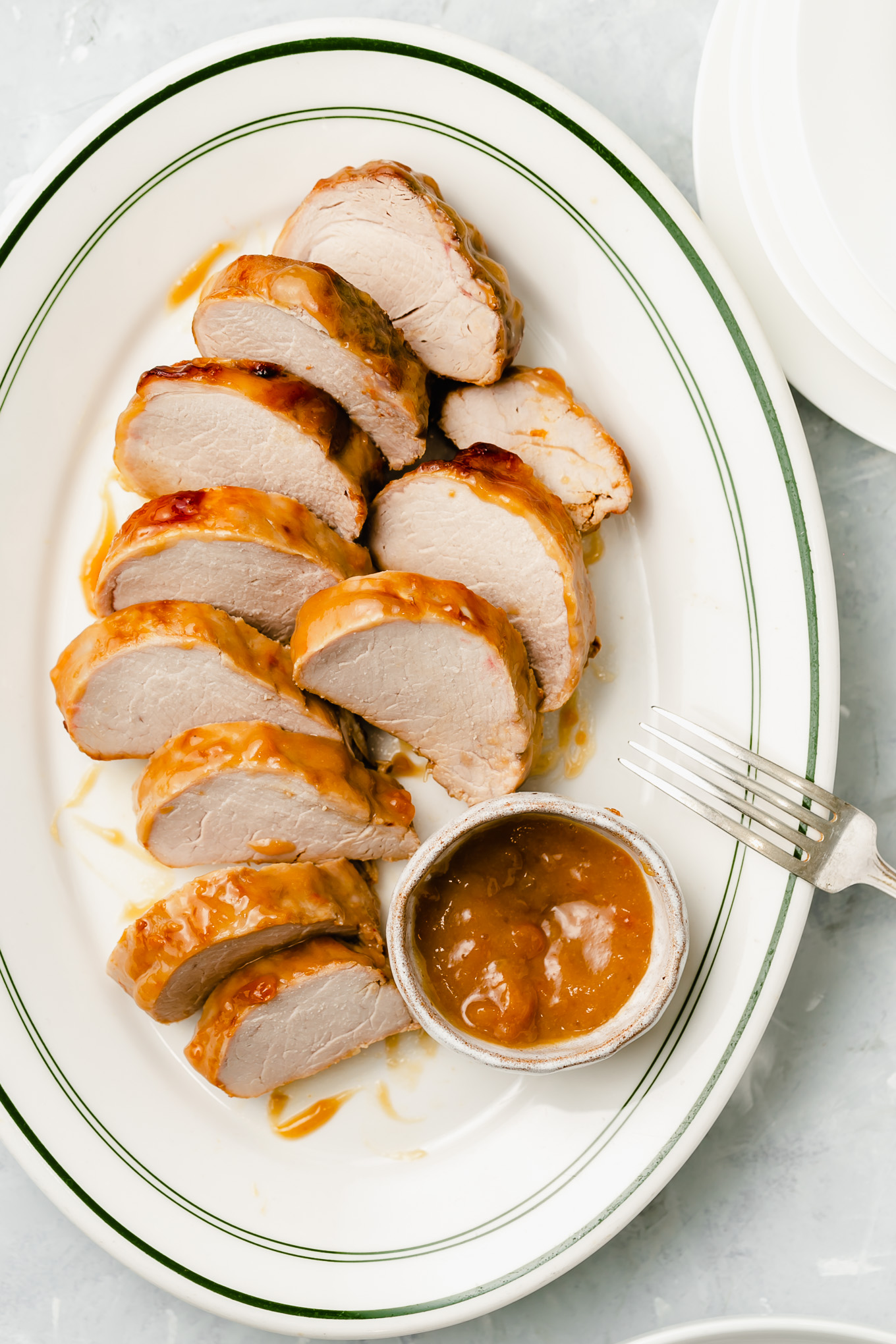 Pork Tenderloin with Honey, Dijon and Apricot Preserves