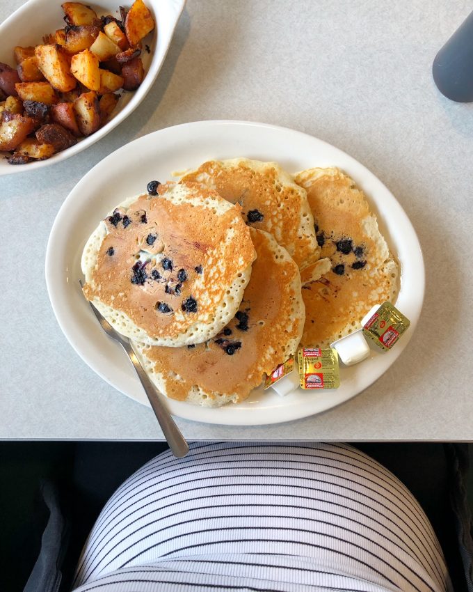 pregnancy craving: blueberry pancakes