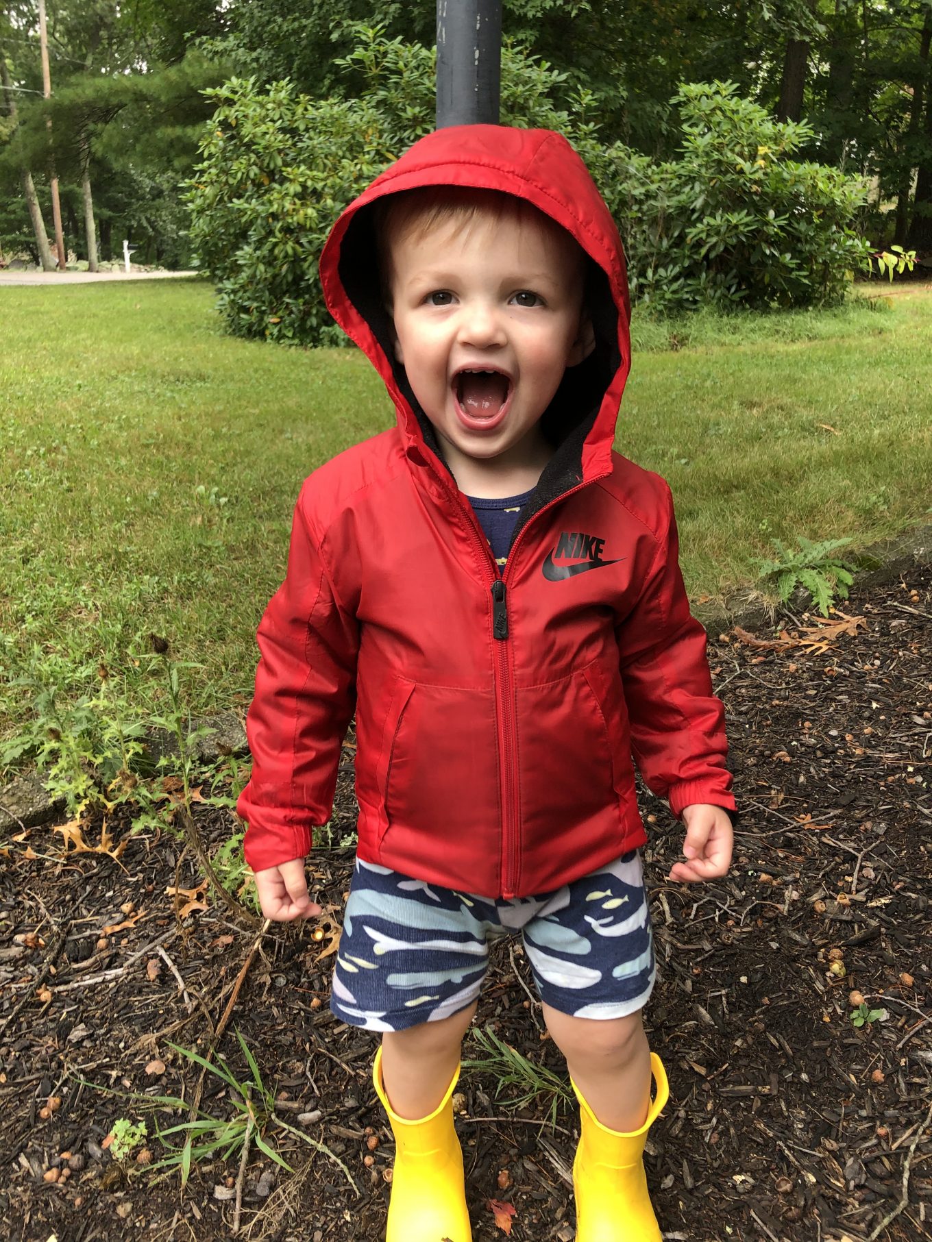 james in the rain 