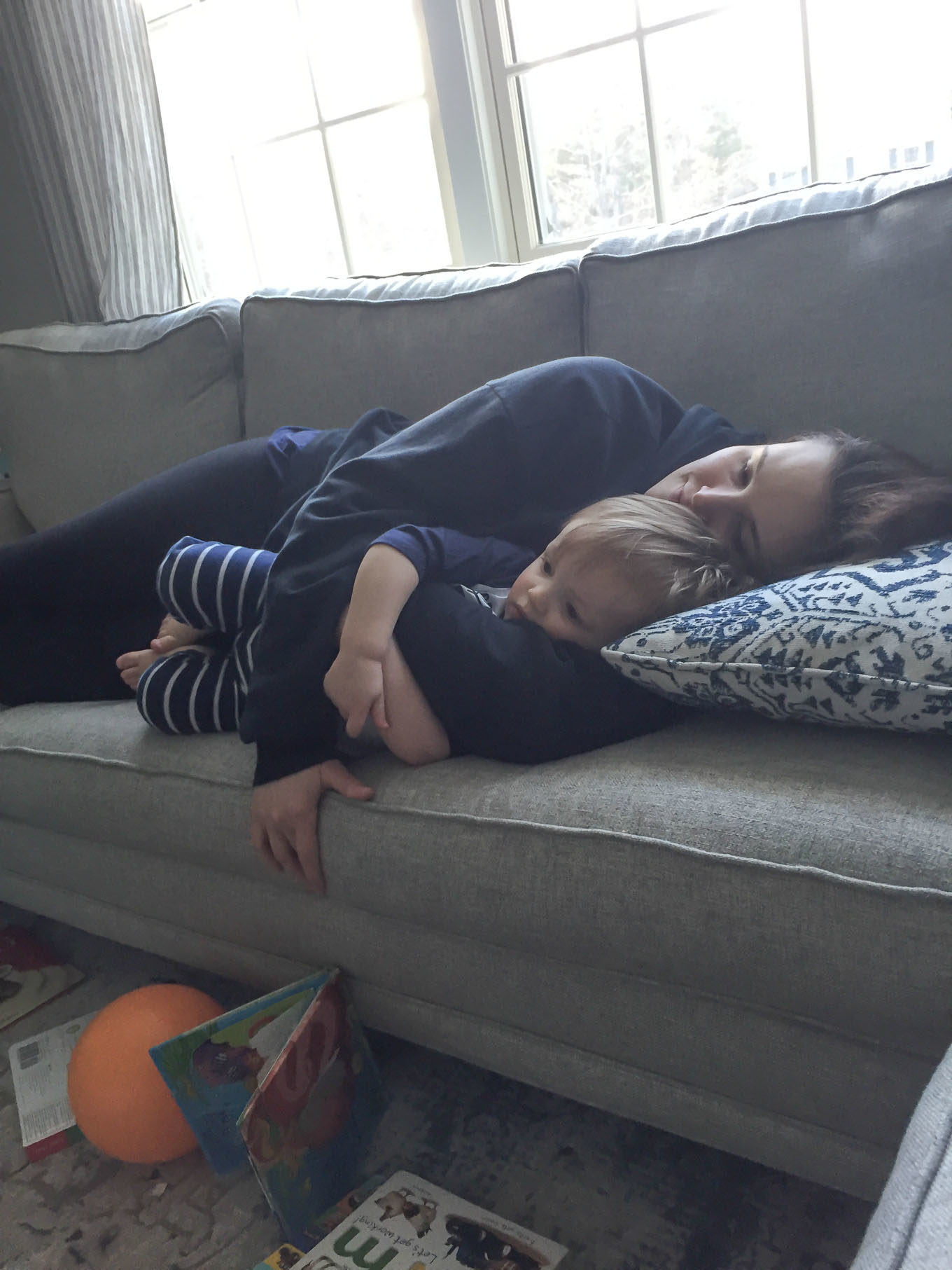 Cuddling with James