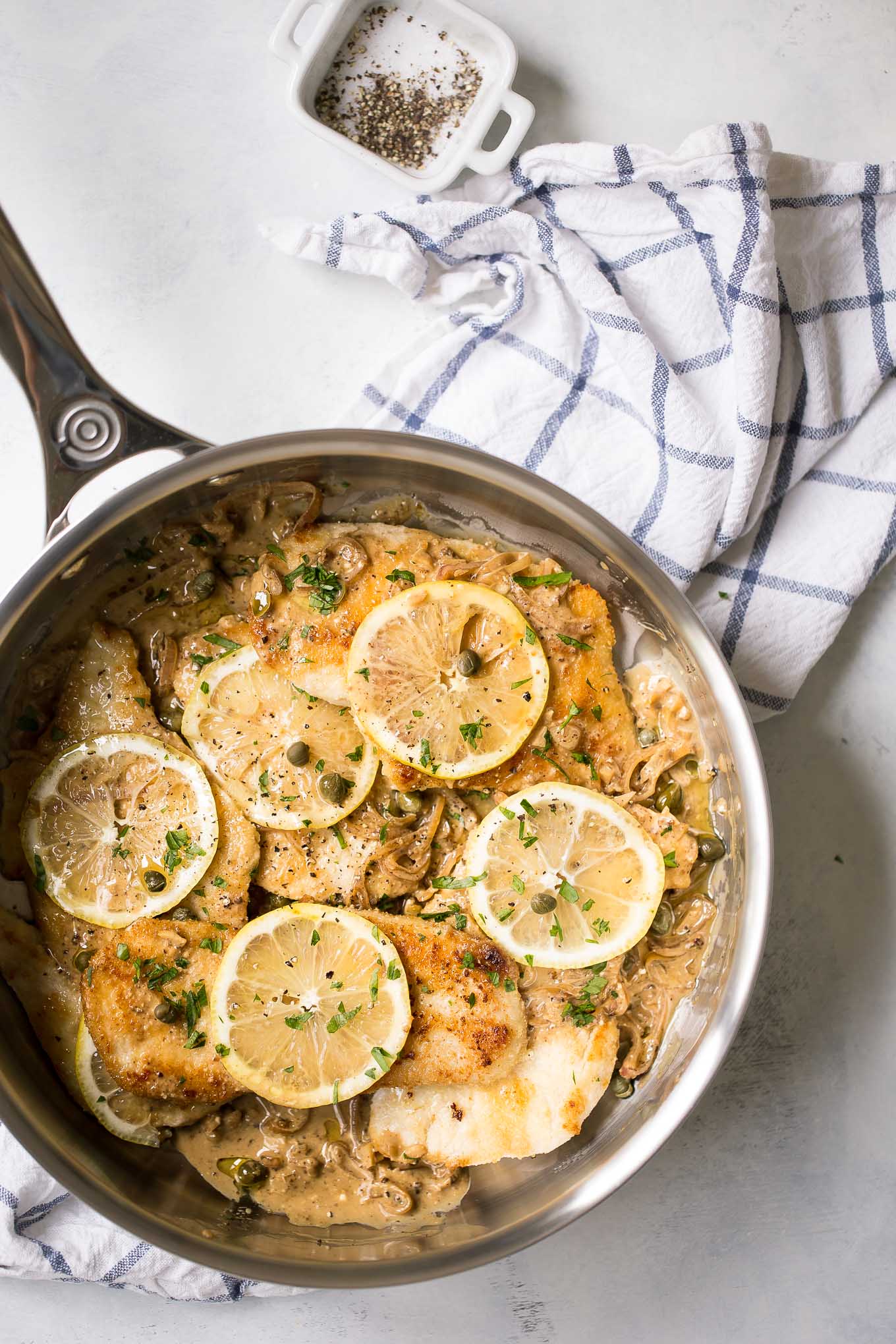 Lighter Creamy Turkey Piccata Recipe