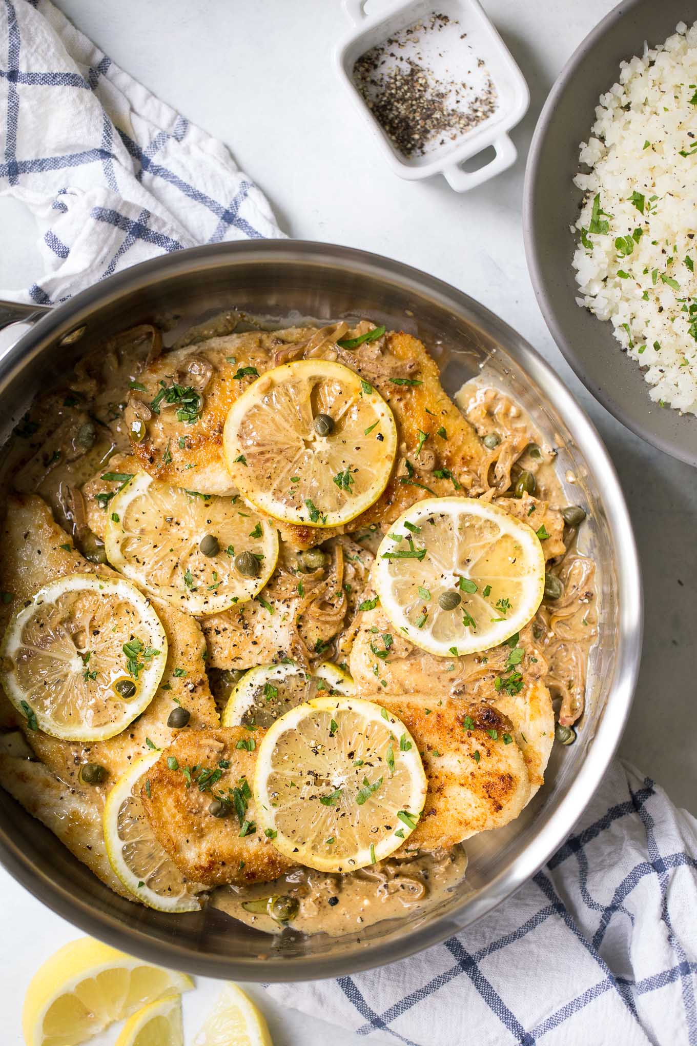 Lighter Creamy Turkey Piccata Recipe