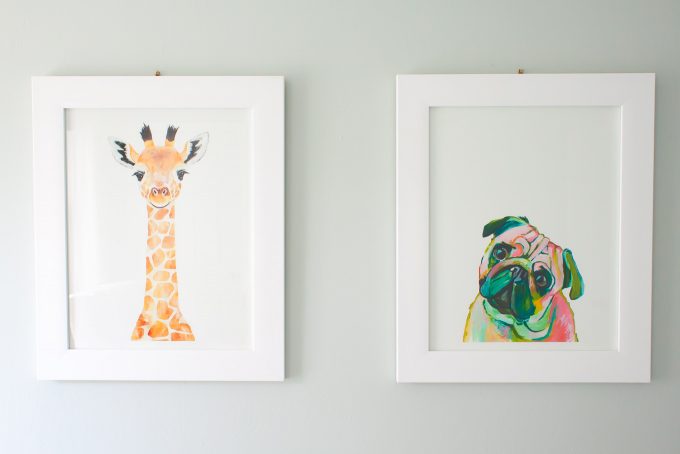 minted nursery art prints