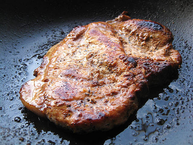pan seared pork