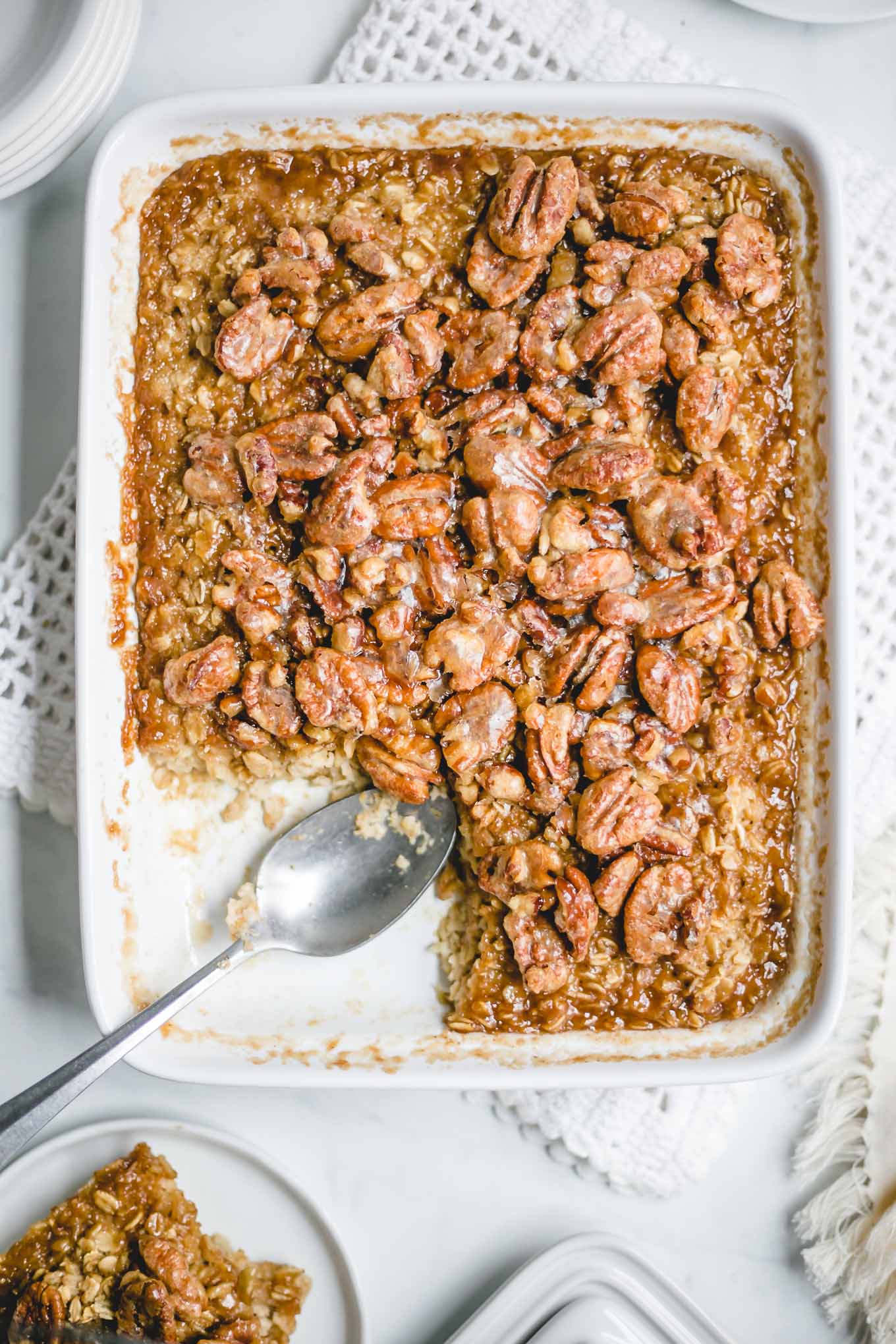 Pecan Pie Baked Oatmeal