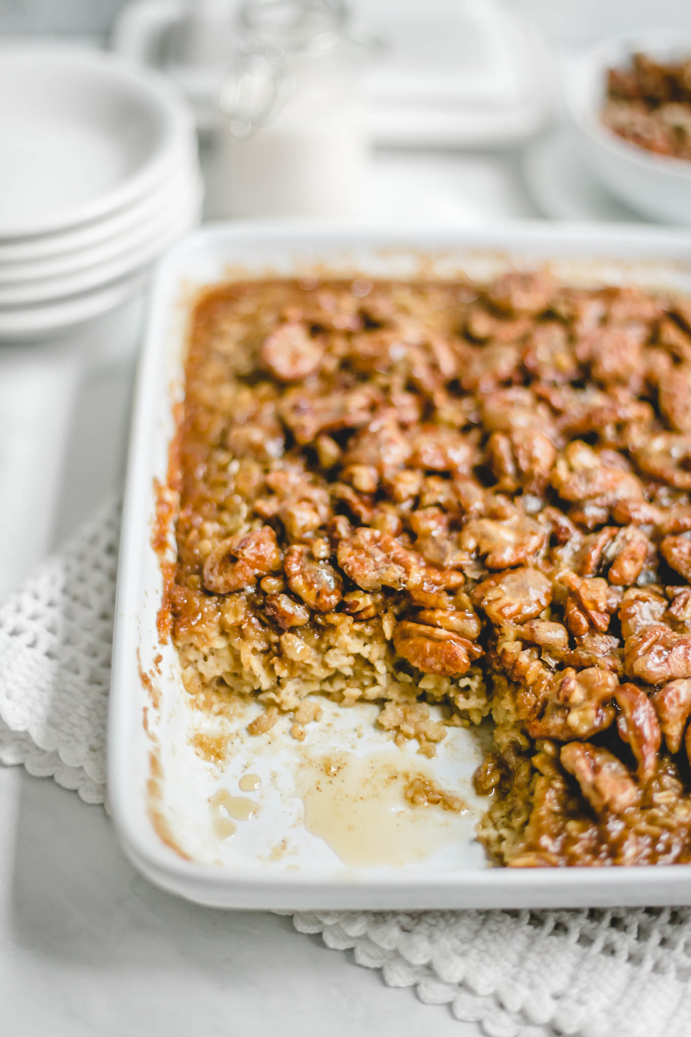 Pecan Pie Baked Oatmeal