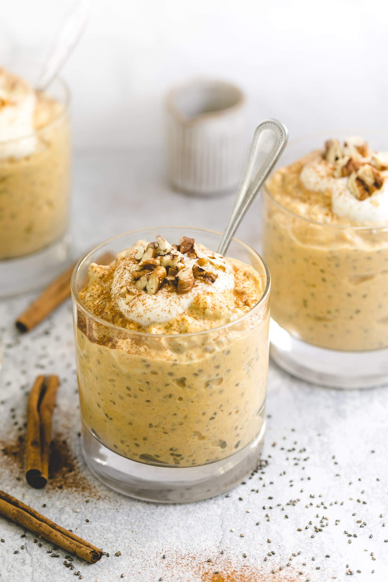 overnight oatmeal with pumpkin pie spice