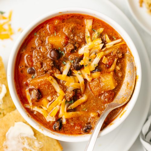 slow cooker sweet potato chili