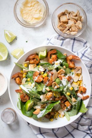 Southwestern Shrimp Caesar Salad Recipe