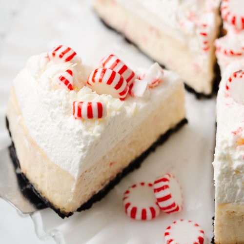 white chocolate peppermint cheesecake recipe