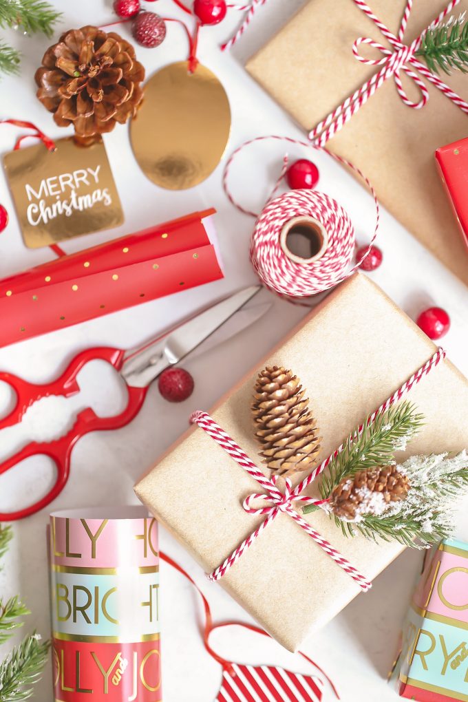 Wrapping Christmas gifts
