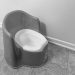 black and white potty