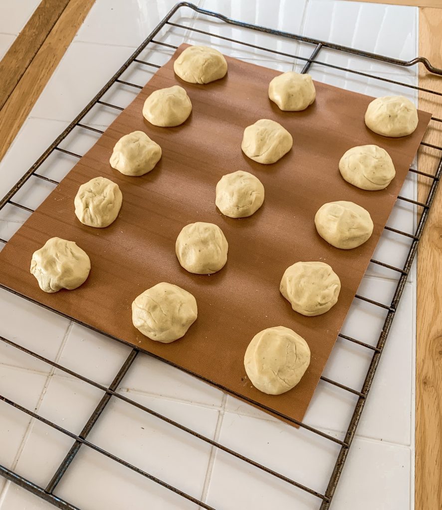 Tapioca Rolls ready for the oven