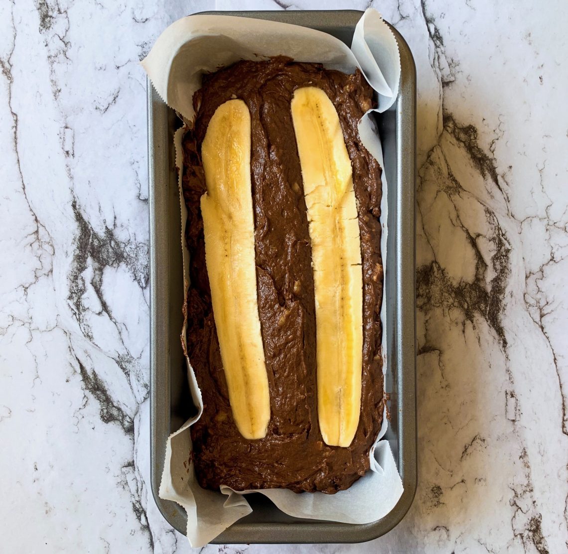 Banana Bread in a loaf tin